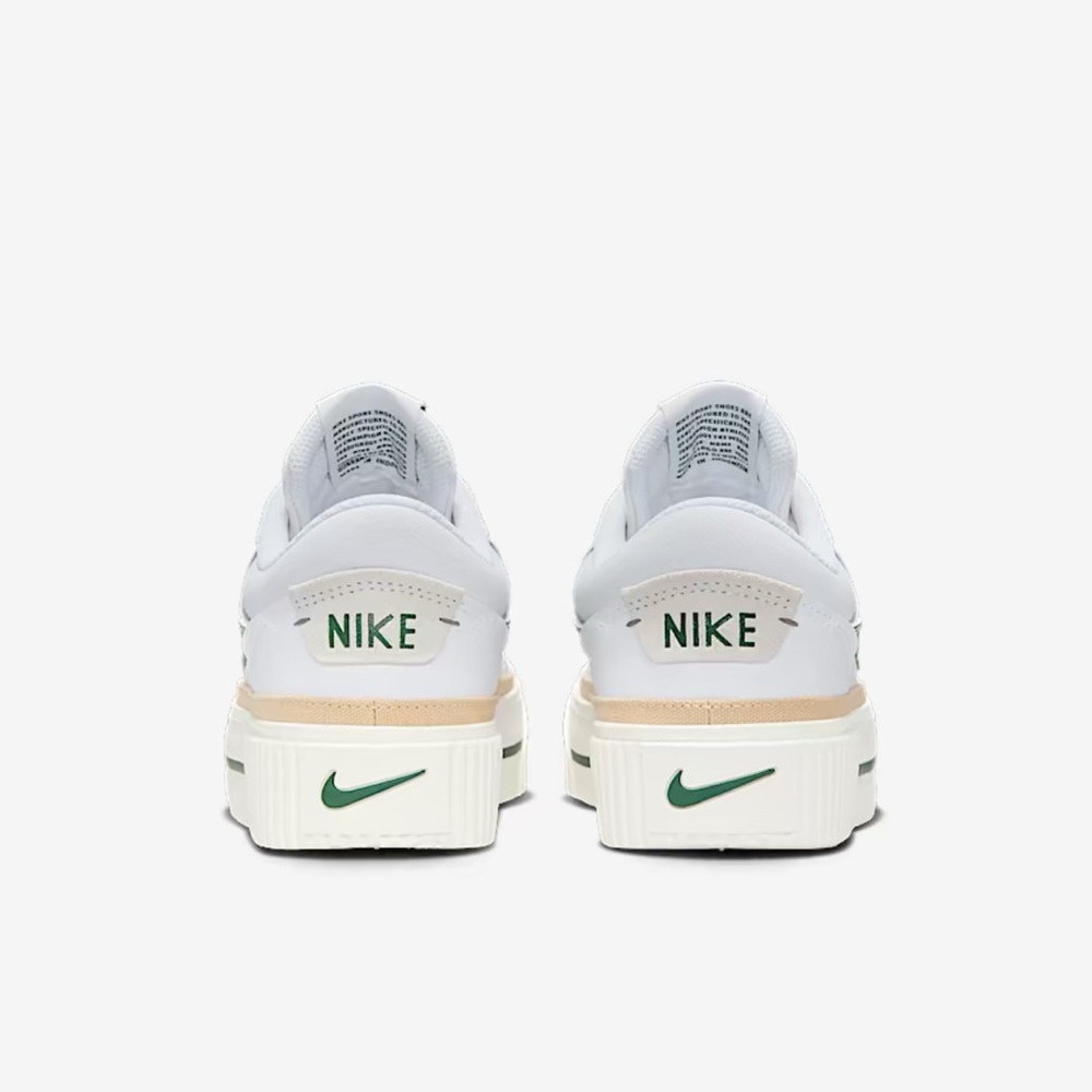 Nike WMNS Court Legacy Lift
Platforms 
White/Sail/Sesame/Fir
Style DM7590-107 - Picture 12 of 16